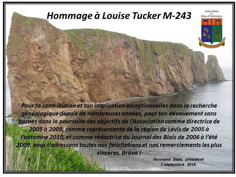 Hommage Louise Tucker