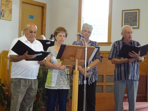 La chorale à l'église