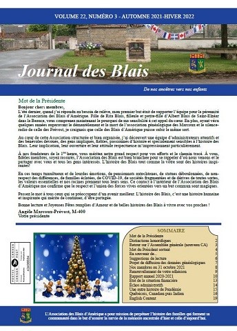 Journal des Blais - Automne 2021 / Hiver 2022